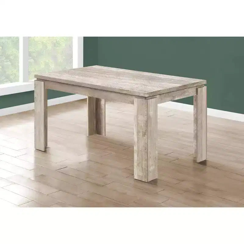 60" Rectangular Modern Dining Table for 4–6 – Scratch-Resistant, Waterproof