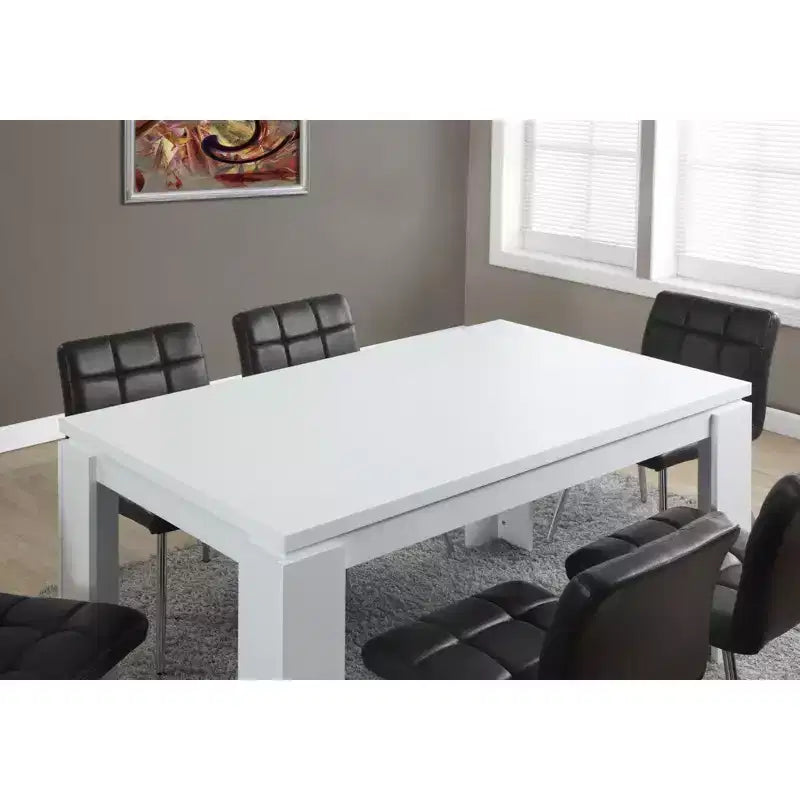 60" Rectangular Modern Dining Table for 4–6 – Scratch-Resistant, Waterproof