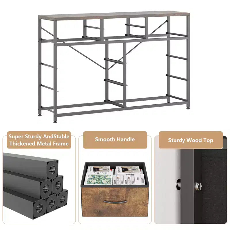 10-Drawer Fabric Dresser with Steel Frame & Wood Top – Lightweight Multi-Room Organizer