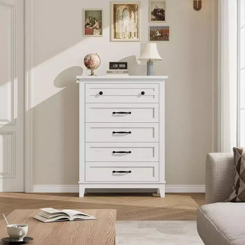 41.3" Tall Vertical 5-Drawer Dresser – Freestanding Storage Chest for Bedroom