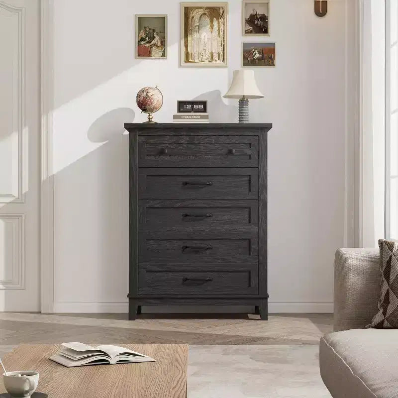 41.3" Tall Vertical 5-Drawer Dresser – Freestanding Storage Chest for Bedroom