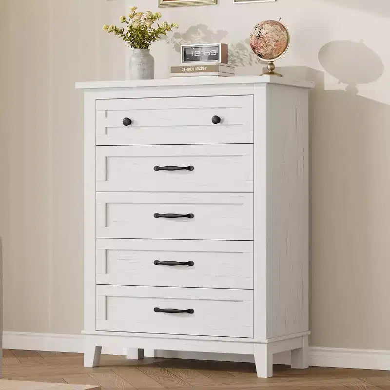 41.3" Tall Vertical 5-Drawer Dresser – Freestanding Storage Chest for Bedroom