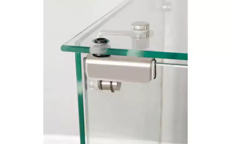 MAYEERTY Vetrina in vetro temperato, mobile portavino, schedario, striscia luminosa Bluetooth, rotelle girevoli con blocco, soggiorno, camera da letto, ufficio, bianco