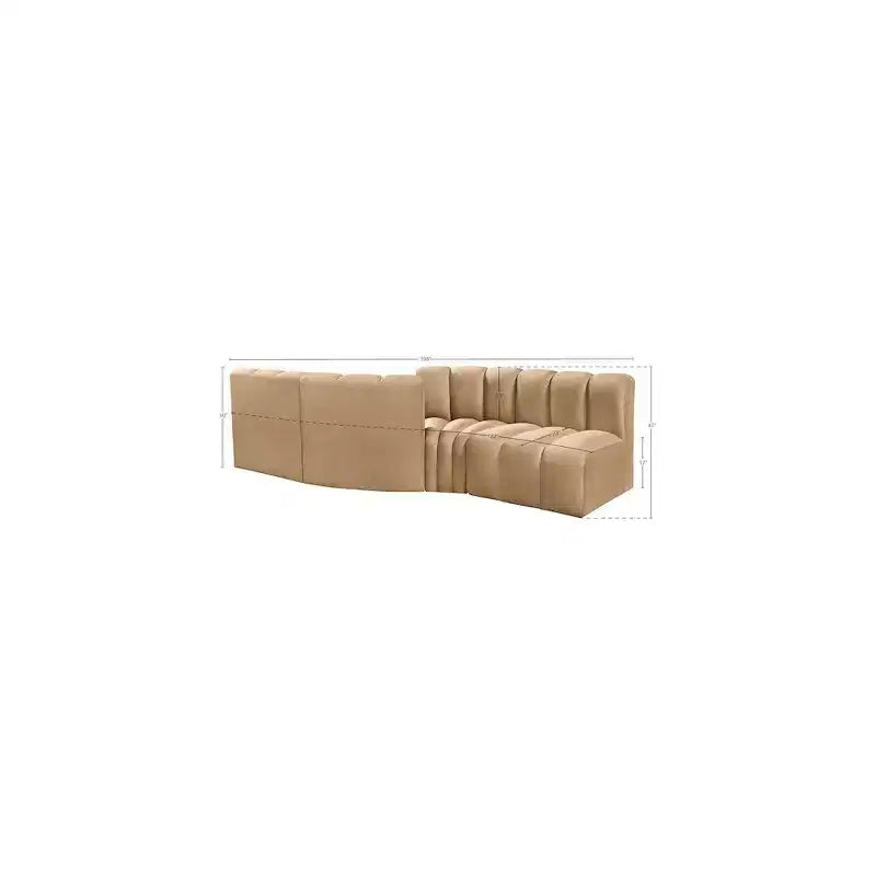 Meridian Furniture,Arc Velvet Modular Sofa