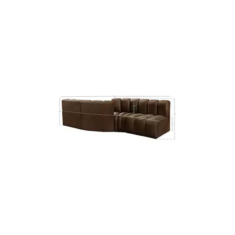 Meridian Furniture,Arc Velvet Modular Sofa