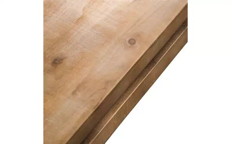 TUYOHW Tavolino Moderno in Legno con Piano Flottante, Elegante Tavolo Rettangolare per Soggiorno, Tavolino Industriale da Divano