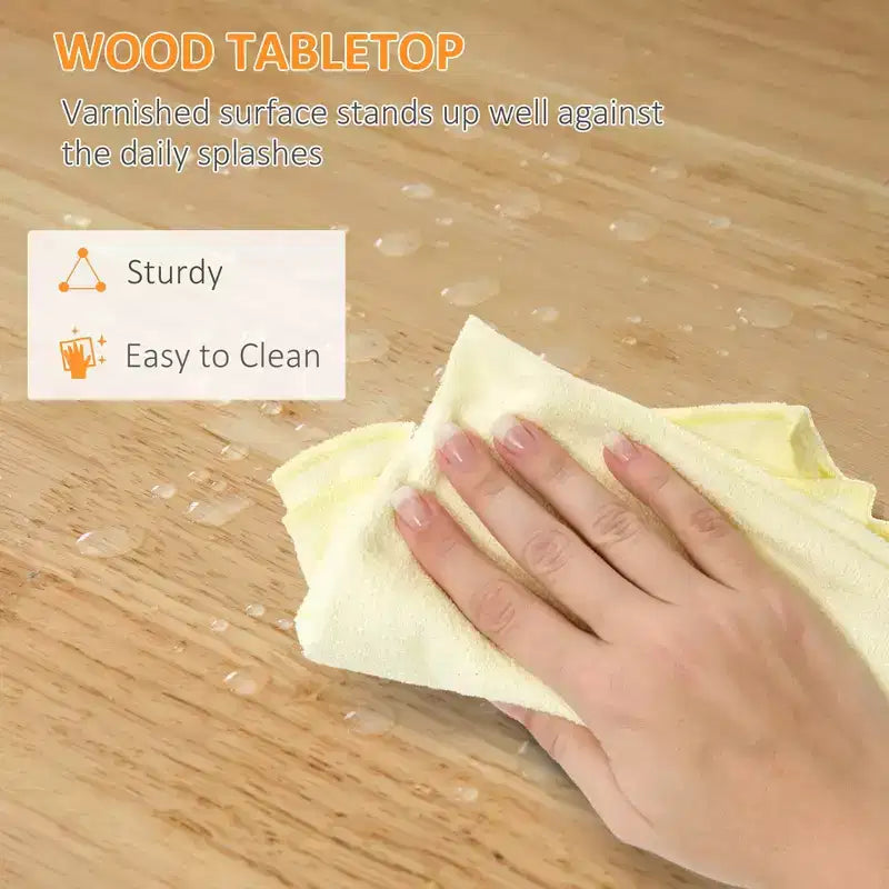 FAMYYT Isola da Cucina da 36,8 cm con piano in legno di caucciù grigio, 3 cassetti, 1 vassoio da portata e 2 ripiani a doghe
