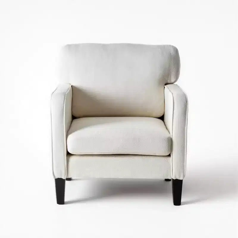 Poltrona da lettura moderna Okak con braccioli e schienale, comoda sedia con telaio in legno, poltrona da soggiorno per sala d'attesa, sala di ricevimento