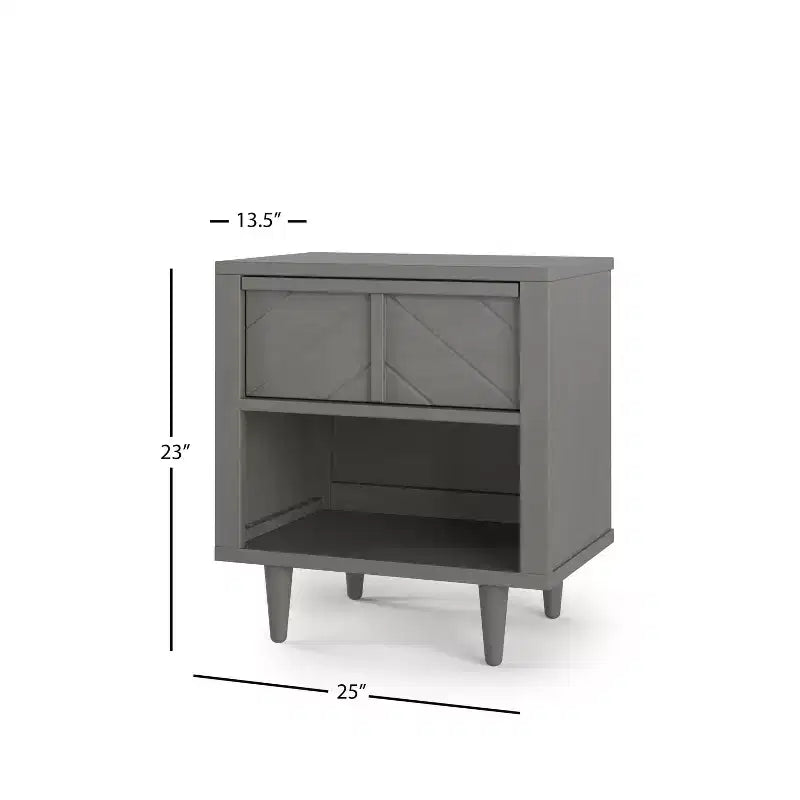 Comodino 1 cassetto Surrey Hill di Child Craft per cameretta o camera da letto, ampio cassetto contenitore, realizzato in robusto legno di pino, atossico, finitura sicura per i bambini