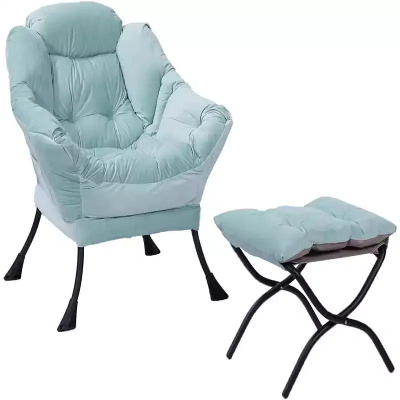 COZONY Sedia Sdraio con Poggiapiedi, Poltrona Accent Moderna con Ottomana, Tasca Laterale per Soggiorno Camera da Letto Dormitorio Ufficio