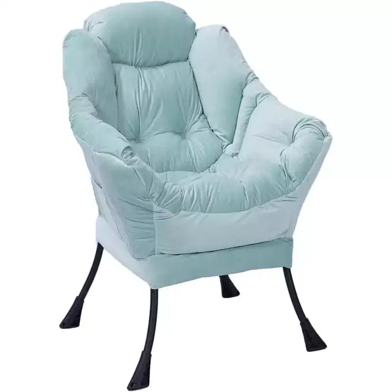 COZONY Sedia Sdraio con Poggiapiedi, Poltrona Accent Moderna con Ottomana, Tasca Laterale per Soggiorno Camera da Letto Dormitorio Ufficio