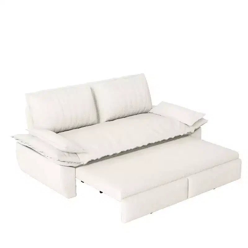 Divano letto a scomparsa 3 in 1 Whisen Queen in velluto, divano a due posti convertibile
