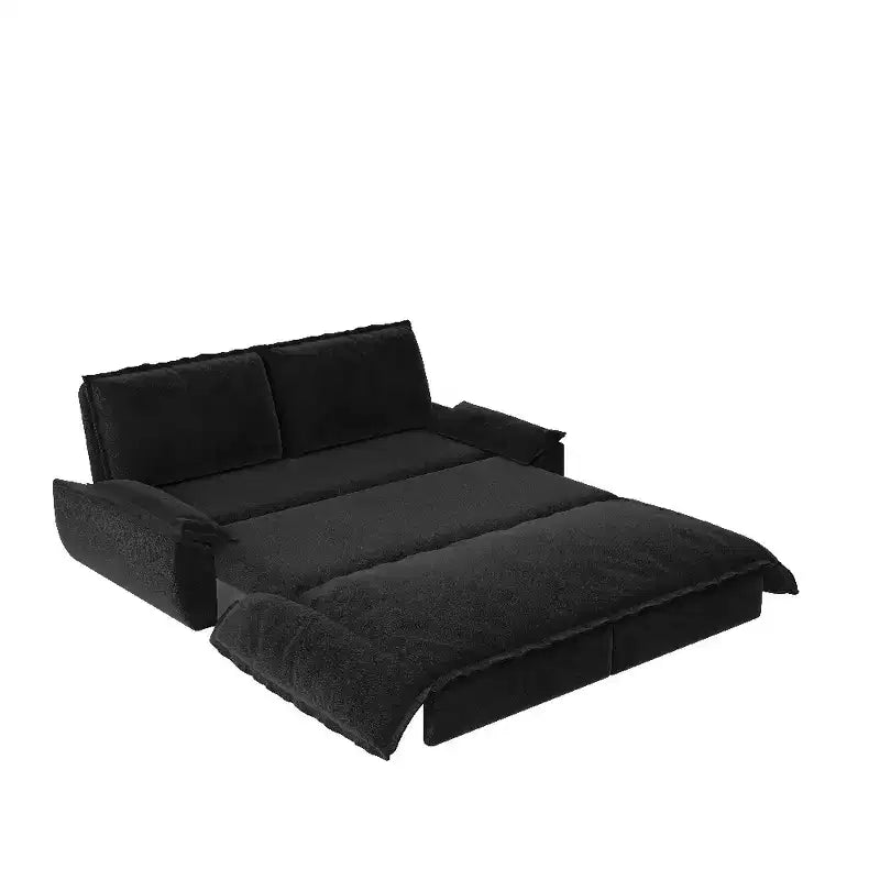 Divano letto a scomparsa 3 in 1 Whisen Queen in velluto, divano a due posti convertibile
