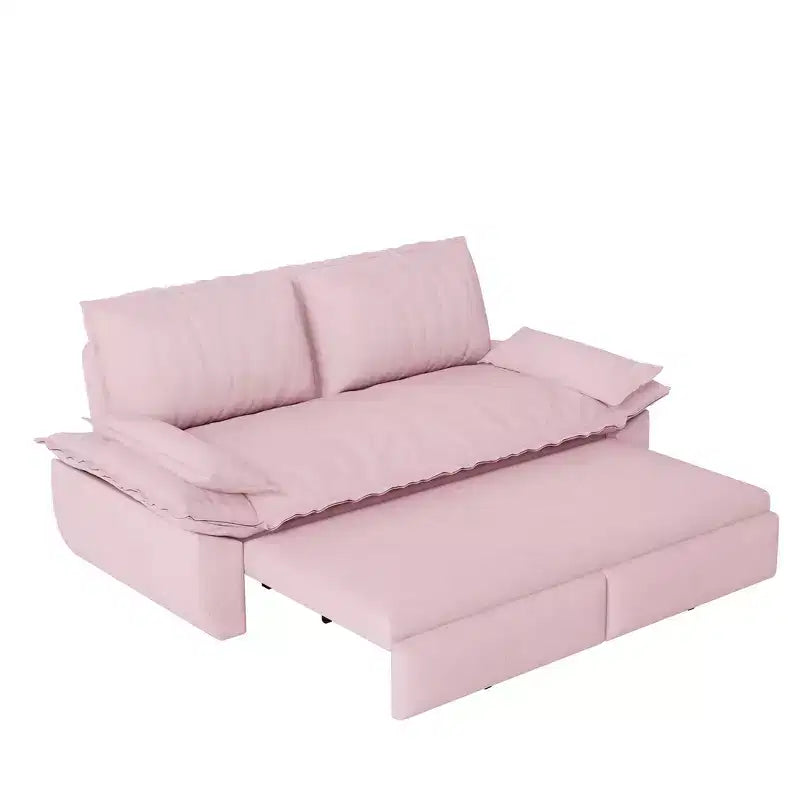 Divano letto a scomparsa 3 in 1 Whisen Queen in velluto, divano a due posti convertibile