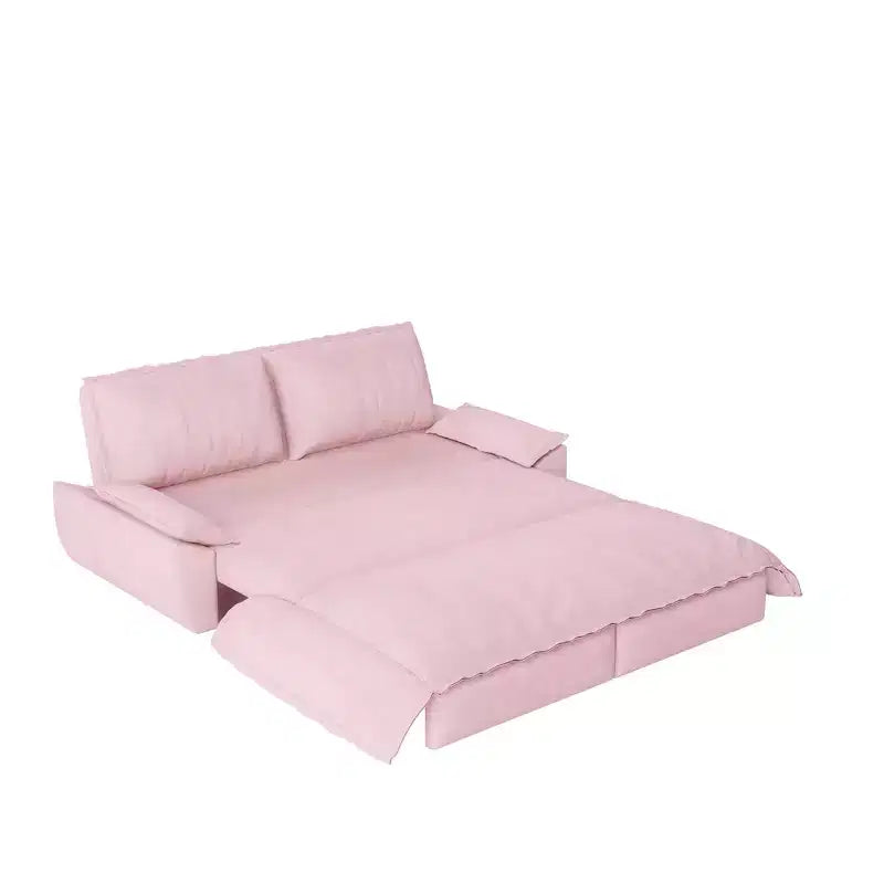 Divano letto a scomparsa 3 in 1 Whisen Queen in velluto, divano a due posti convertibile