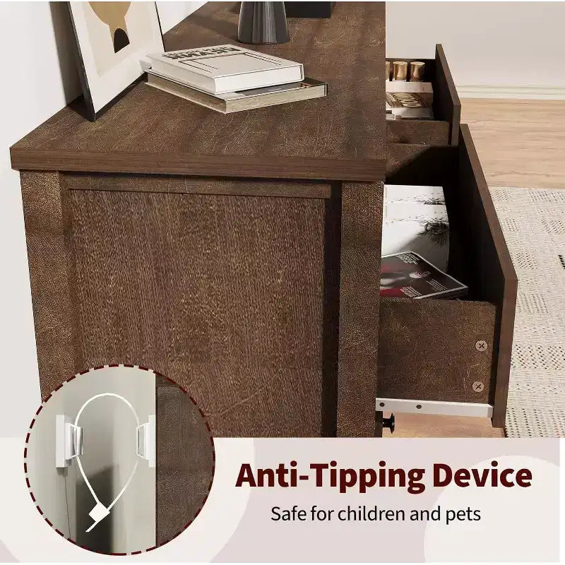 Cassettiera a 3/5 cassetti per camera da letto, Comò scanalato largo 80 cm, Comodino moderno in legno con mobiletto contenitore per corridoio, soggiorno