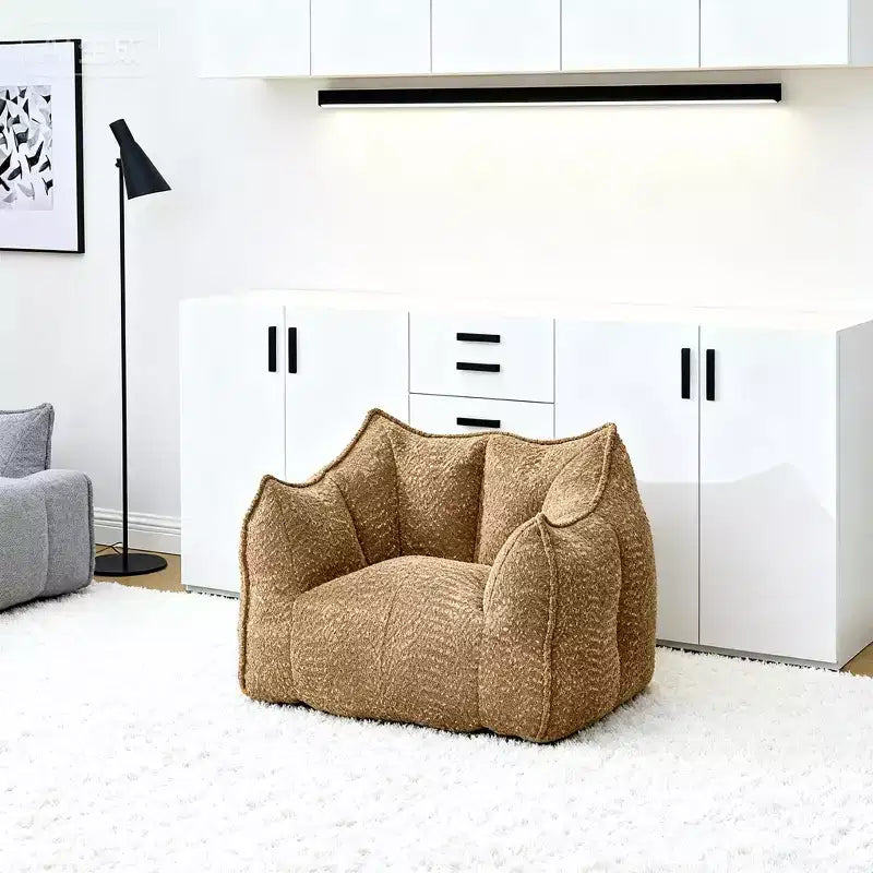 Sedie a poltrona con schiuma ad alta resilienza per soggiorni e camere da letto, comodi divani pigri quadrati, divani per adulti per giocare, leggere e guardare la TV