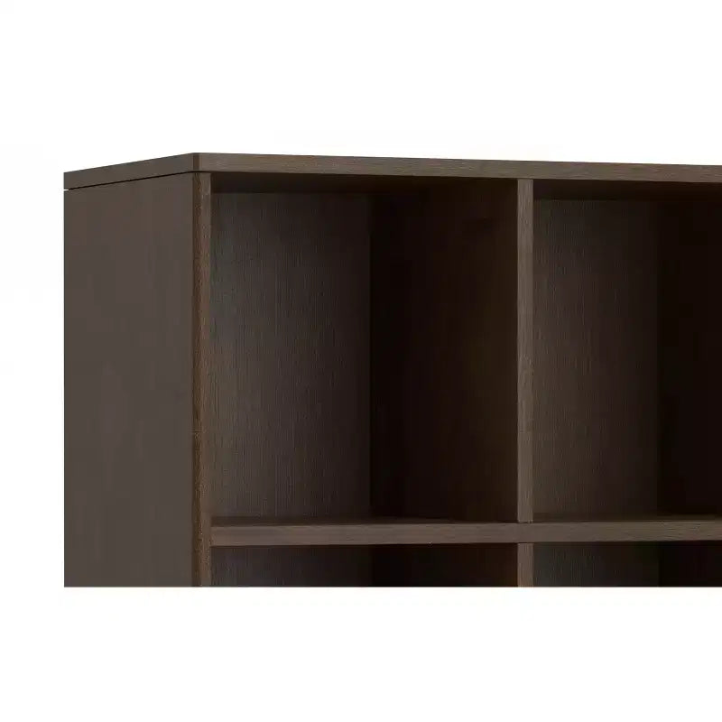 Pearson LEGNO MASSELLO 43 pollici x 42 pollici Mobile contenitore basso con 6 cubi e cassetti, in stile moderno di metà secolo, marrone noce