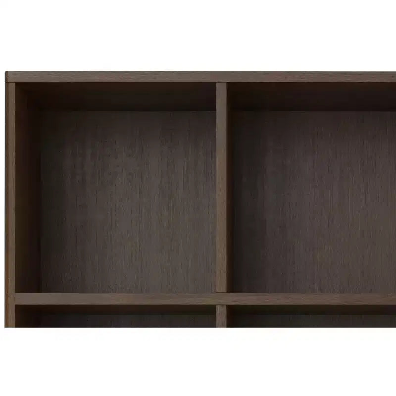 Pearson LEGNO MASSELLO 43 pollici x 42 pollici Mobile contenitore basso con 6 cubi e cassetti, in stile moderno di metà secolo, marrone noce