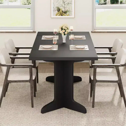 Tavolo da pranzo da 71 pollici per 6-8 persone, tavolo da cucina in stile rustico con piano grande, tavolo da pranzo rettangolare per sala da pranzo, soggiorno