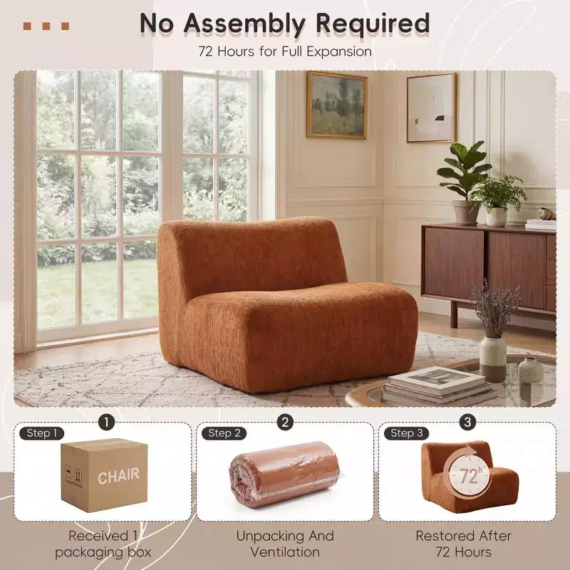 Christopher Knight Home Crinti Sedia accentuale modulare moderna senza braccioli con cuscino in schiuma