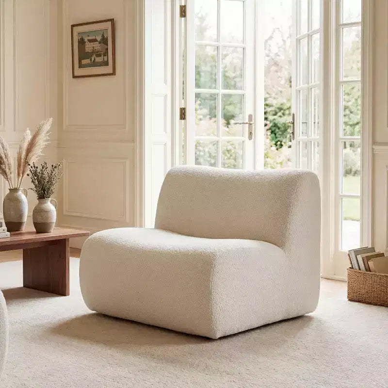 Christopher Knight Home Crinti Sedia accentuale modulare moderna senza braccioli con cuscino in schiuma