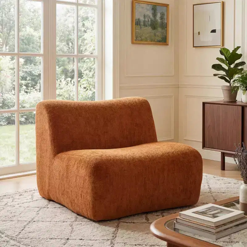 Christopher Knight Home Crinti Sedia accentuale modulare moderna senza braccioli con cuscino in schiuma