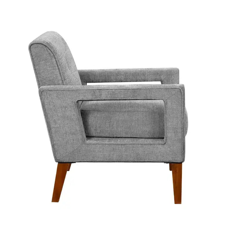 Poltrona moderna GDFStudio Mason in ciniglia con cuscino rimovibile