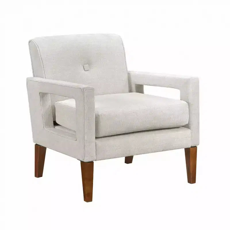 Poltrona moderna GDFStudio Mason in ciniglia con cuscino rimovibile