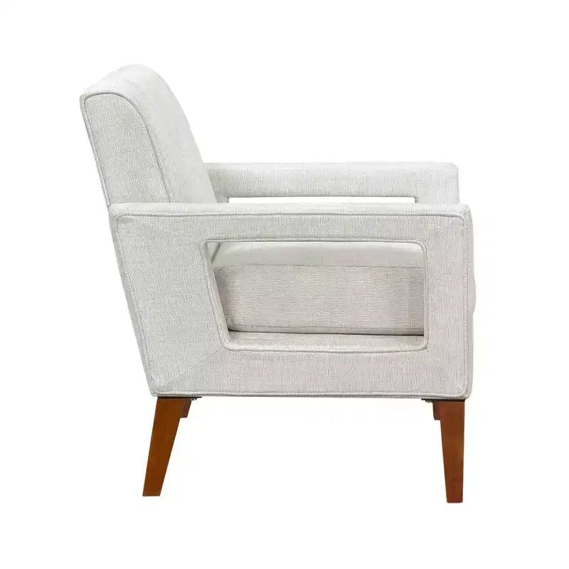 Poltrona moderna GDFStudio Mason in ciniglia con cuscino rimovibile
