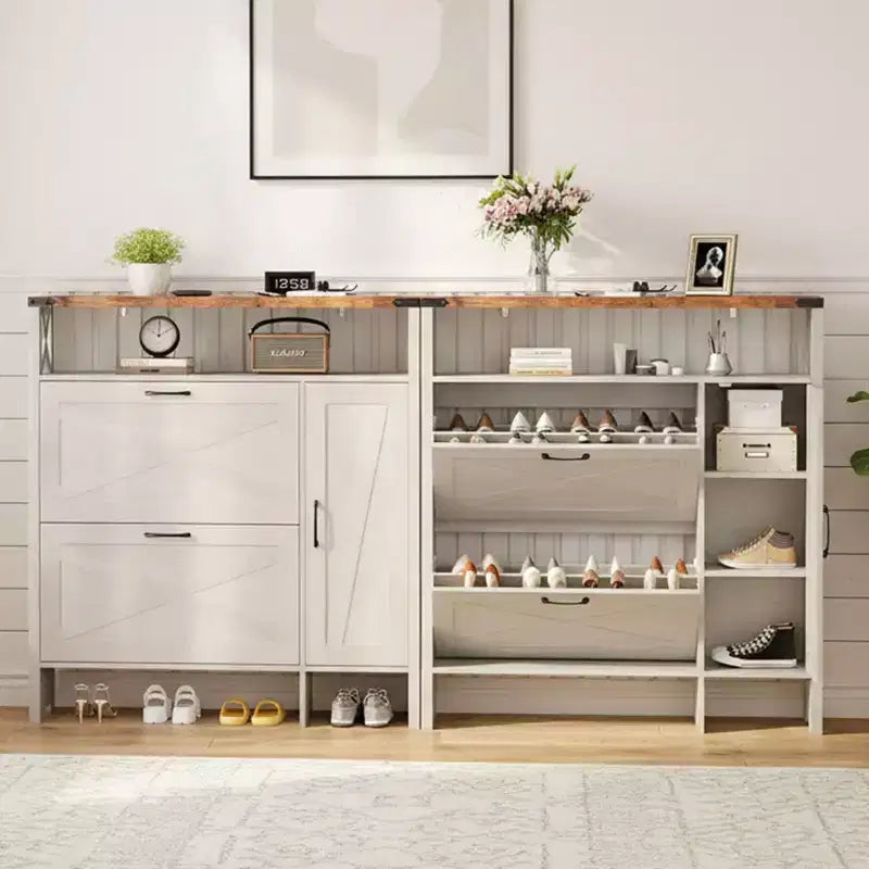 Karl Home Armadio a 3 ante scorrevoli con 1 ripiano, larghezza 42,7 cm