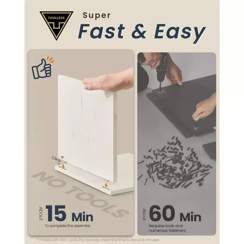 SONGMICS HOME Panca Contenitore, Montaggio Super Veloce Senza Attrezzi, Scarpiera con Anta e Ripiano Regolabile, Bianco Rustico e Grigio Ardesia