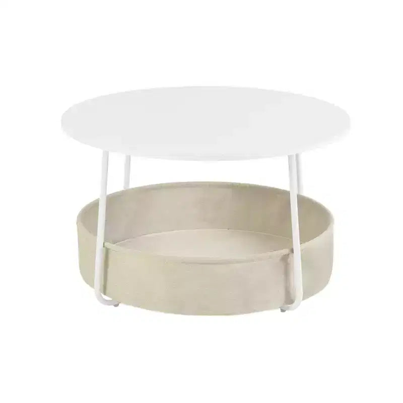 Set 3 pezzi divano e tavolino FurnitureR, tavolino rotondo con 2 sedie imbottite per soggiorno, salotto o appartamento