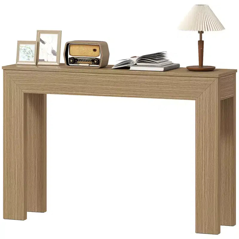 HOMCOM Consolle da 120 cm, Tavolo Stretto Moderno da Divano per Soggiorno, Ingresso, Corridoio