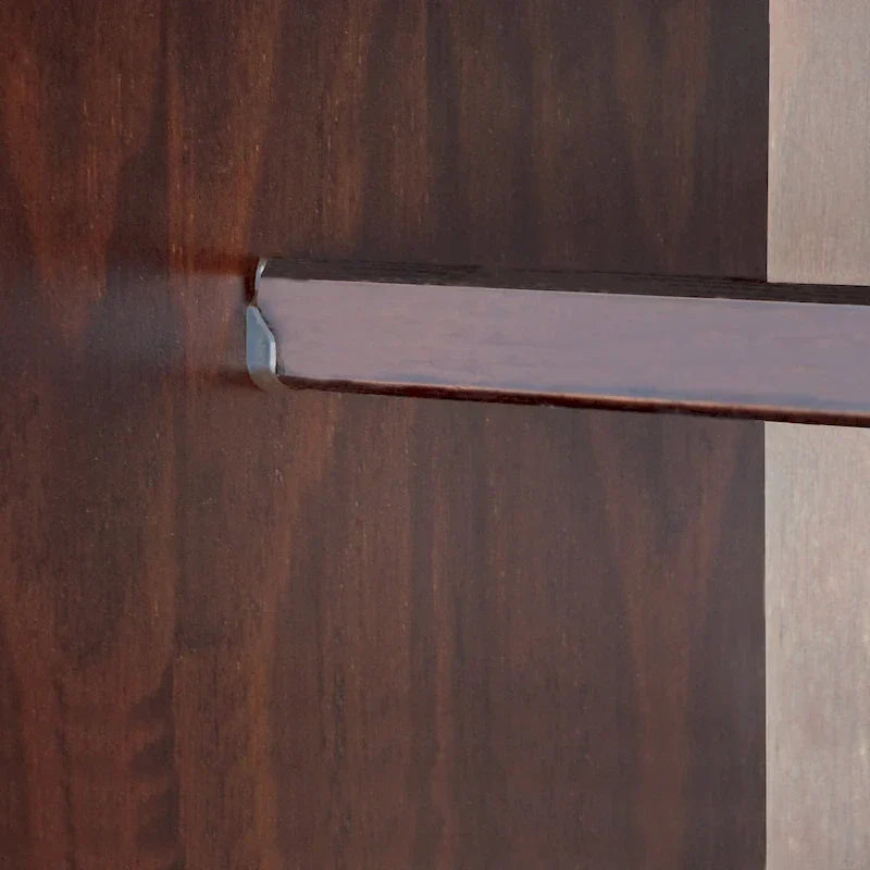 100% Solid Wood Flexible Wardrobe Armoire with Metal or Wooden Knobs