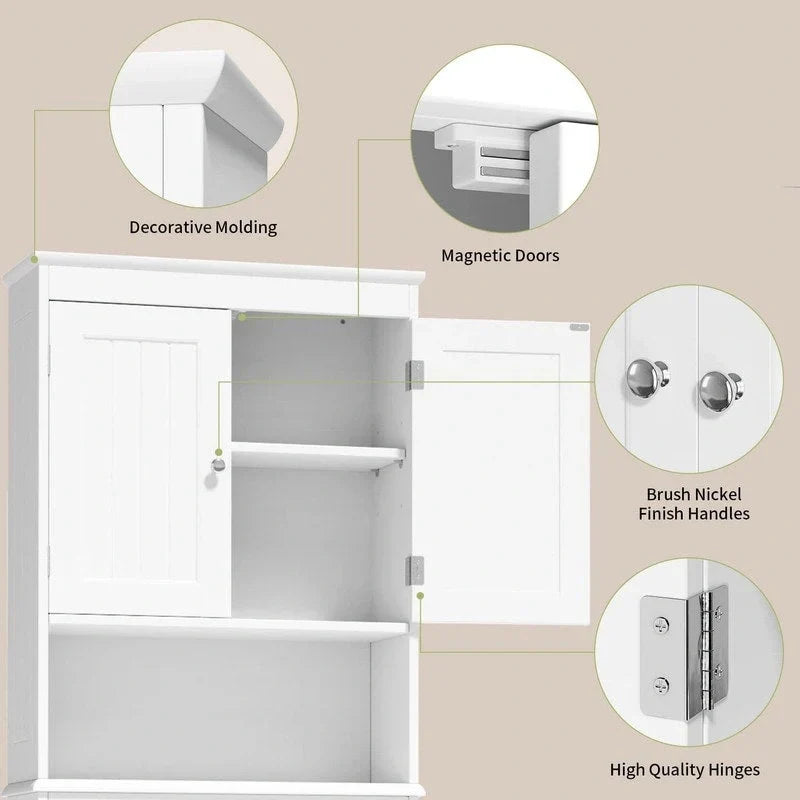 Bathroom Storage Cabinet, Toilet Storage Cabinet, Bathroom Shelf Over The Toilet, Space Saver Toilet