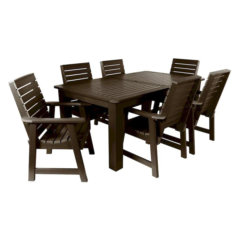 HIGHWOOD PROFESSIONAL 7- Piece Outdoor Dining Set 42x72