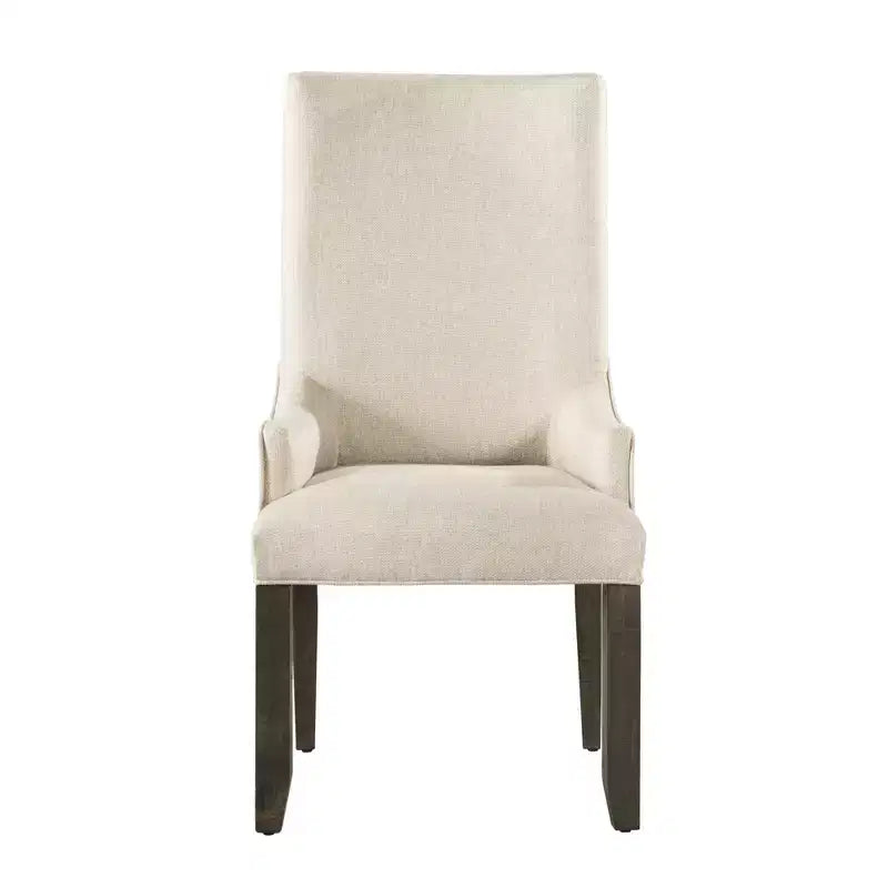 Set 2 sedie Parson Stanford color crema - Picket House Furnishings: schienale alto imbottito con braccioli