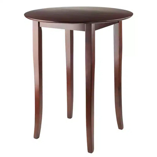 Set da pranzo Fiona da 5 pezzi ad altezza bancone con 4 sgabelli girevoli Legno/Noce Antico - Winsome