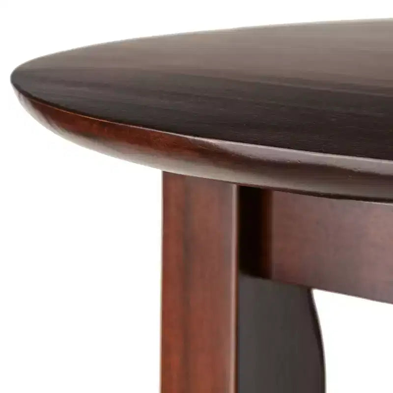 Set da pranzo Fiona da 5 pezzi ad altezza bancone con 4 sgabelli girevoli Legno/Noce Antico - Winsome