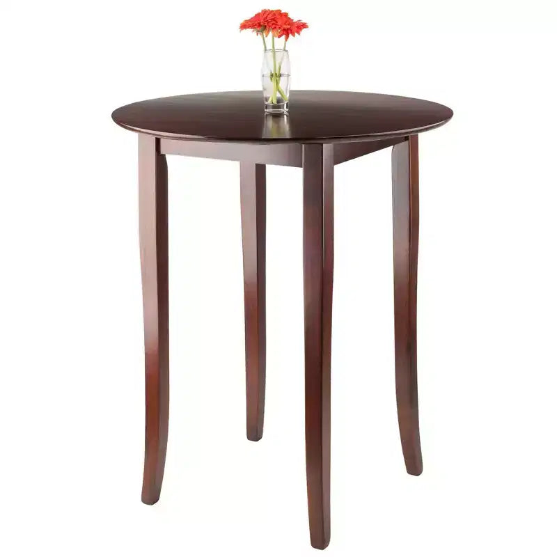 Set da pranzo Fiona da 5 pezzi ad altezza bancone con 4 sgabelli girevoli Legno/Noce Antico - Winsome