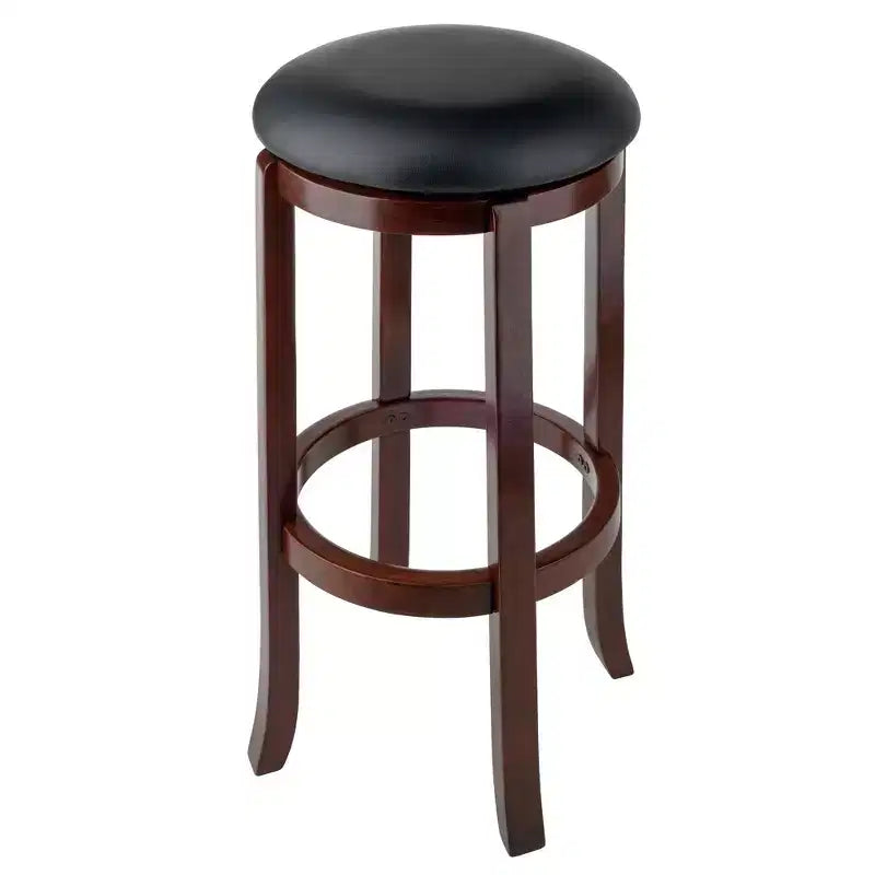 Set da pranzo Fiona da 5 pezzi ad altezza bancone con 4 sgabelli girevoli Legno/Noce Antico - Winsome
