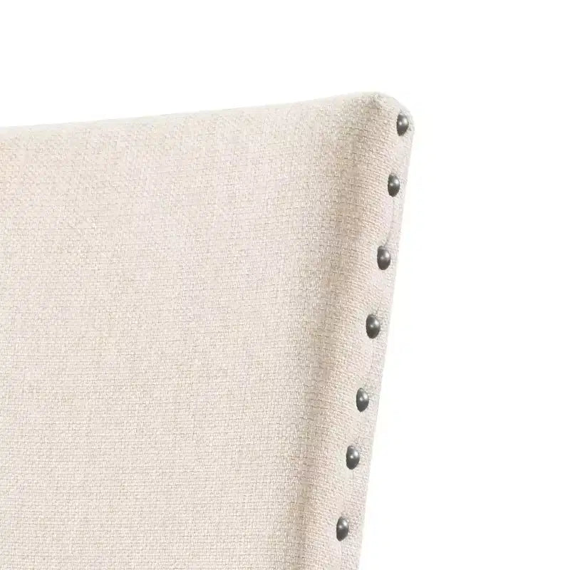 Dex set tavolo da pranzo allungabile da 7 pezzi e 6 sedie laterali imbottite Noce Marrone/Crema - Picket House Furnishings: Finitura fumé, Gambe svasate