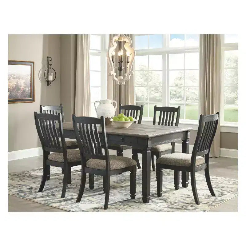 Tavolo da pranzo rettangolare Tyler Creek Marrone/Nero - Signature Design by Ashley