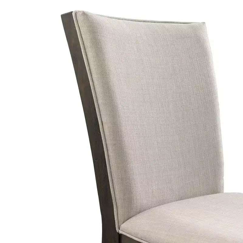 Tavolo da Pranzo Allungabile Jasper 7 pezzi e Sei Sedie Laterali Imbottite Noce Tostato - Picket House Furnishings