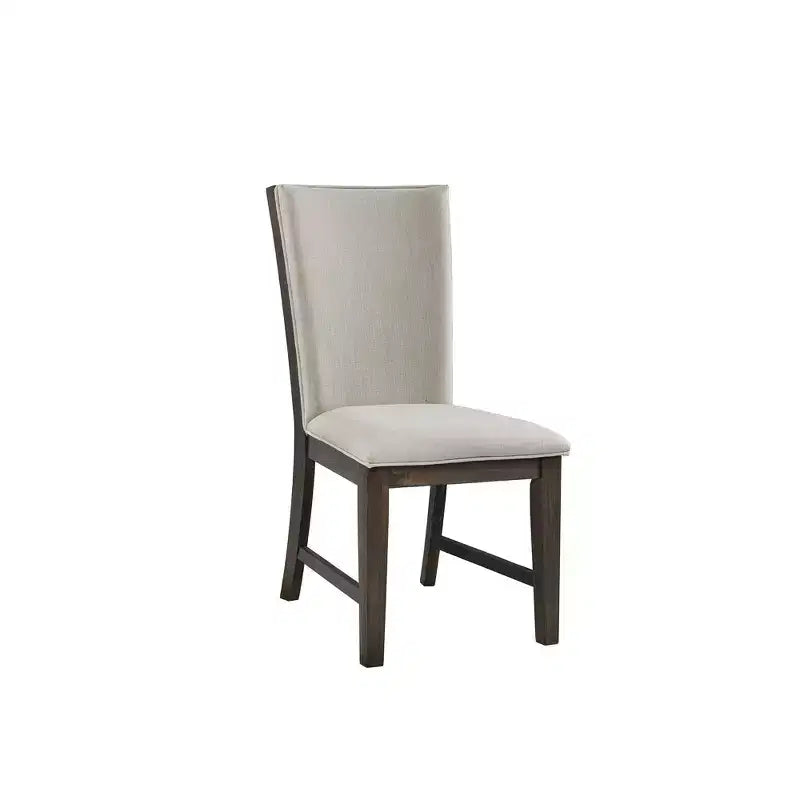 Tavolo da Pranzo Allungabile Jasper 7 pezzi e Sei Sedie Laterali Imbottite Noce Tostato - Picket House Furnishings
