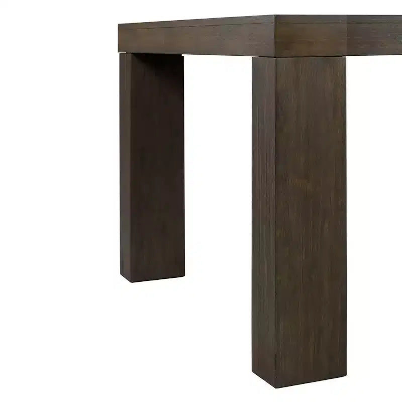 Tavolo da Pranzo Allungabile Jasper 7 pezzi e Sei Sedie Laterali Imbottite Noce Tostato - Picket House Furnishings