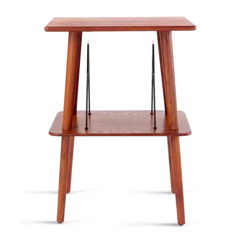Mobile porta giradischi e riviste in legno duro Manchester Entertainment Stand Crosley