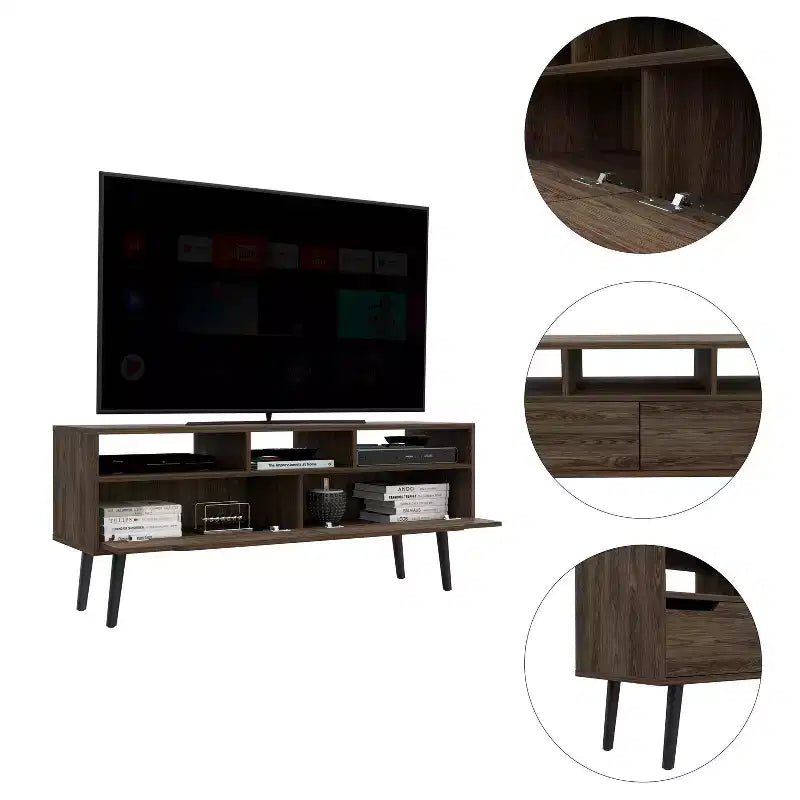 Mobile TV Santa Fe per TV fino a 55" Noce - Boahaus