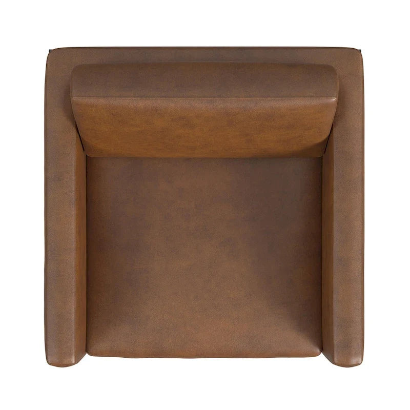 Fauteuil club moderne HomePop rembourré avec cadre en métal